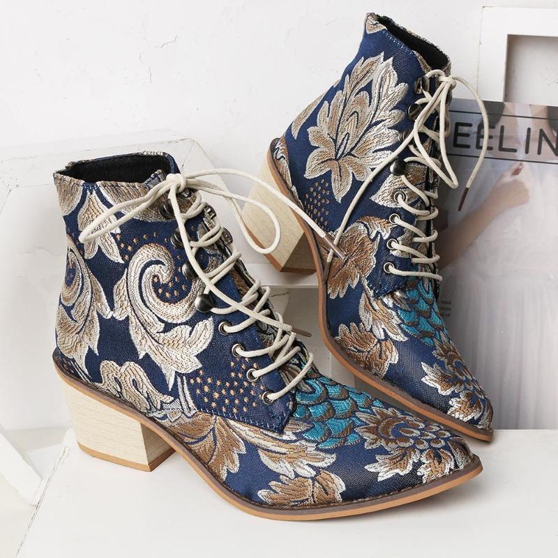 polyurethane Ankle Boots for Women High Heel Boots Sexy Pointed Toe Winter Fashion Shoes Woman Botas