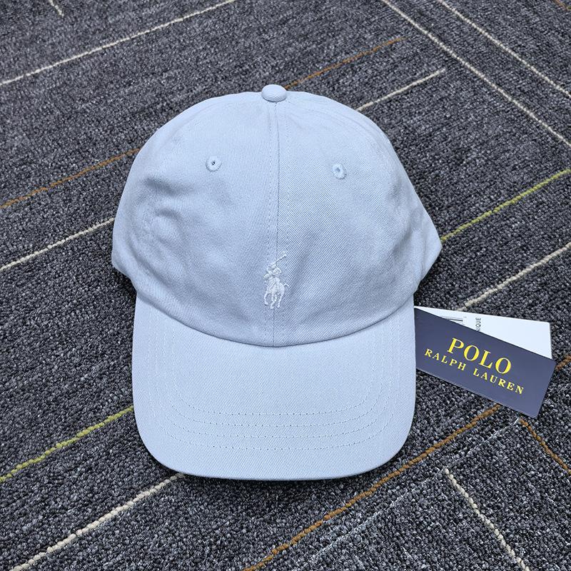 Gorra de Béisbol Polo Ralph Gray RL con Bordado de Logo de Caballo Pequeño - Sombrero de Copa Suave Unisex