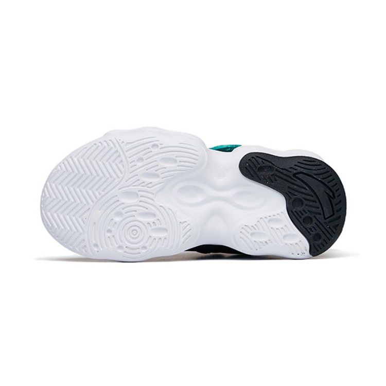 Anta Kids Asymmetrical Comfortable Low-Top Basketball Shoes Kids sneaker Black Blue 312229902-1