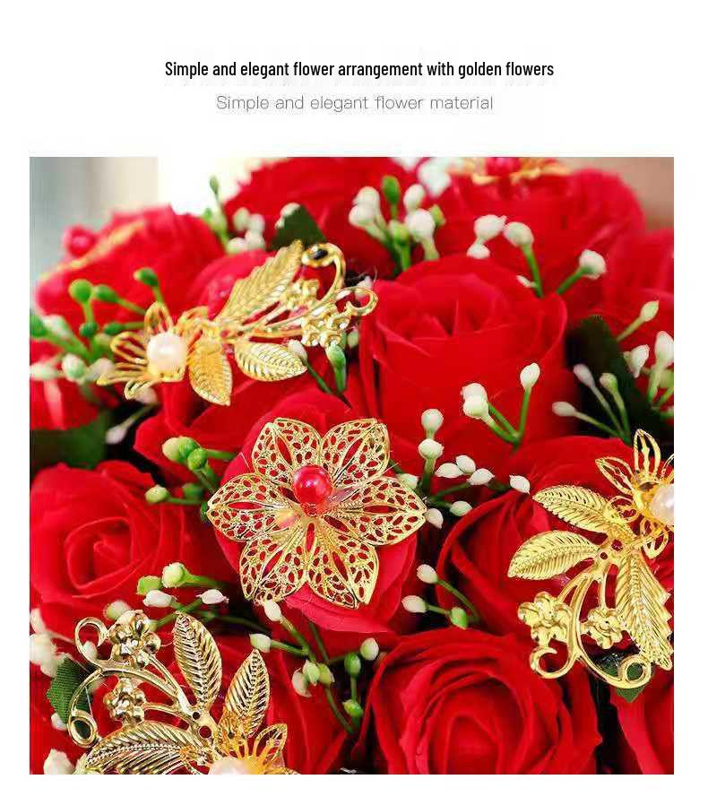 Korean Style High-End Rose Bridal Bouquet for Weddings & Photoshoots