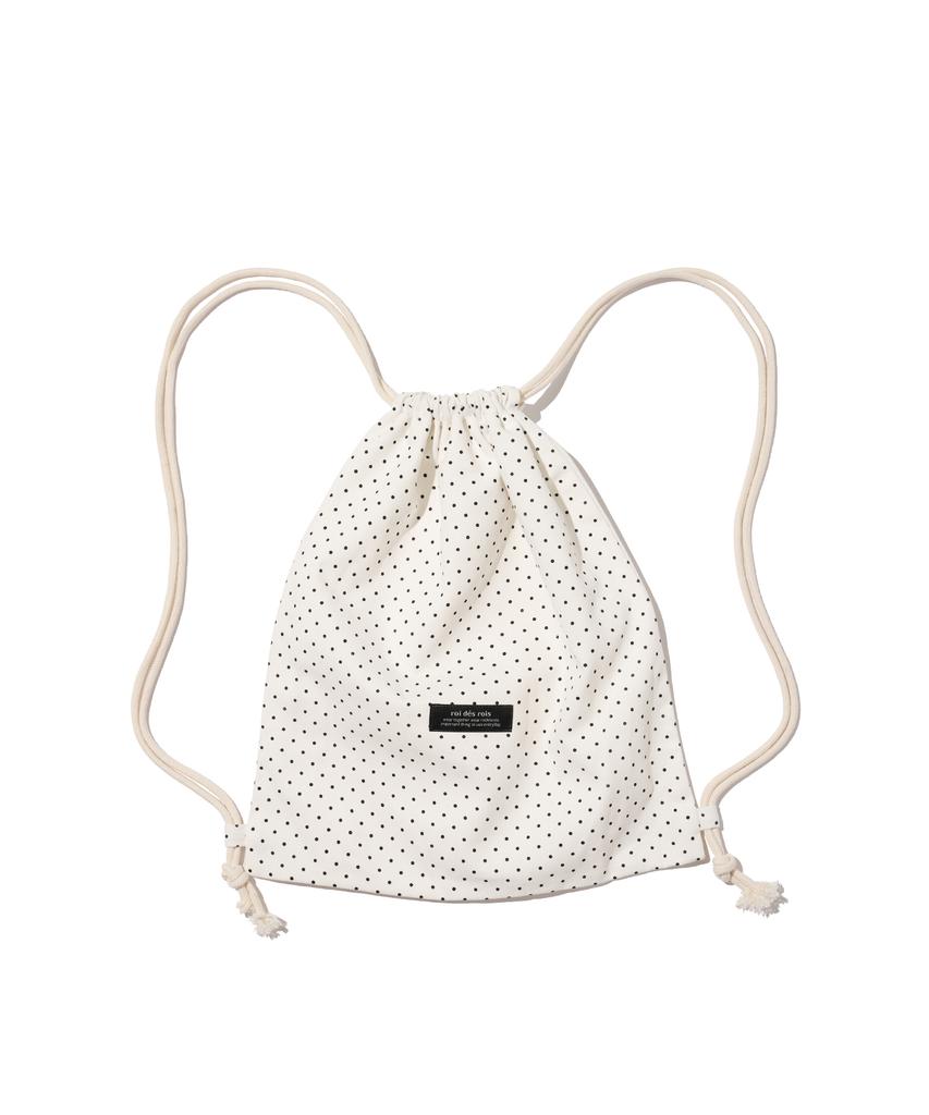 Roidesrois Sweet Dot String Gym Sack (Ivory)