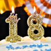 Creative Crown Birthday Number Candles - Adult & Kids Cake Decoration Topper