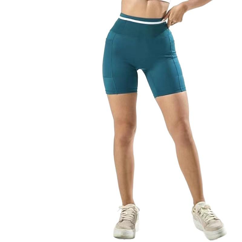 Unisex Quick-Dry 6-Pocket Kangaroo Running Shorts for Yoga and Cycling