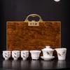 New Ceramics Suet Jade Porcelain High-end Gift Box Tea Set Business Enterprise Company Wine Industry Gifts