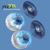 Auto Cooling Fan Car USB Powered Double Heads 360 Degree Rotatable 3 Speeds Adjustable 12V/24V Universal Large Airflow Dashboard Mount Accessories