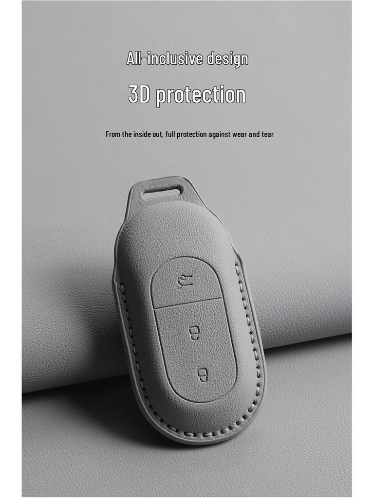 Leapmotor C11/C01/T03 2024 Pouzdro na klíče - Plně ochranný kryt pro muže a ženy, Vysoce kvalitní černá textura.