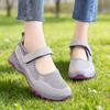 Jin Shi Yuan | Damen atmungsaktive Klettverschluss-Gehschuhe - Leichte Mesh-Flats für Freizeit