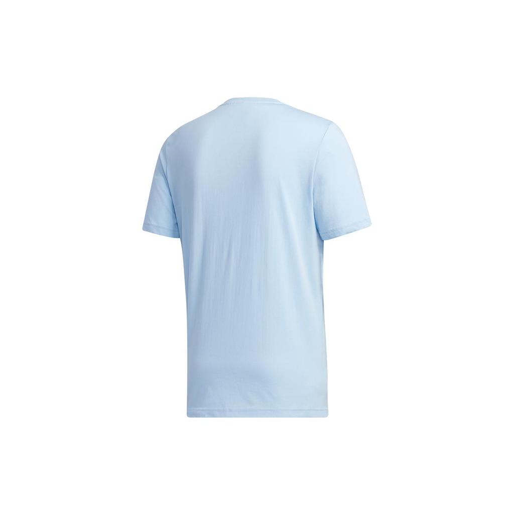 adidas Wu Ji Collection T Shirts Men's Blue Crew Neck Moderate Straight Fit GF4057