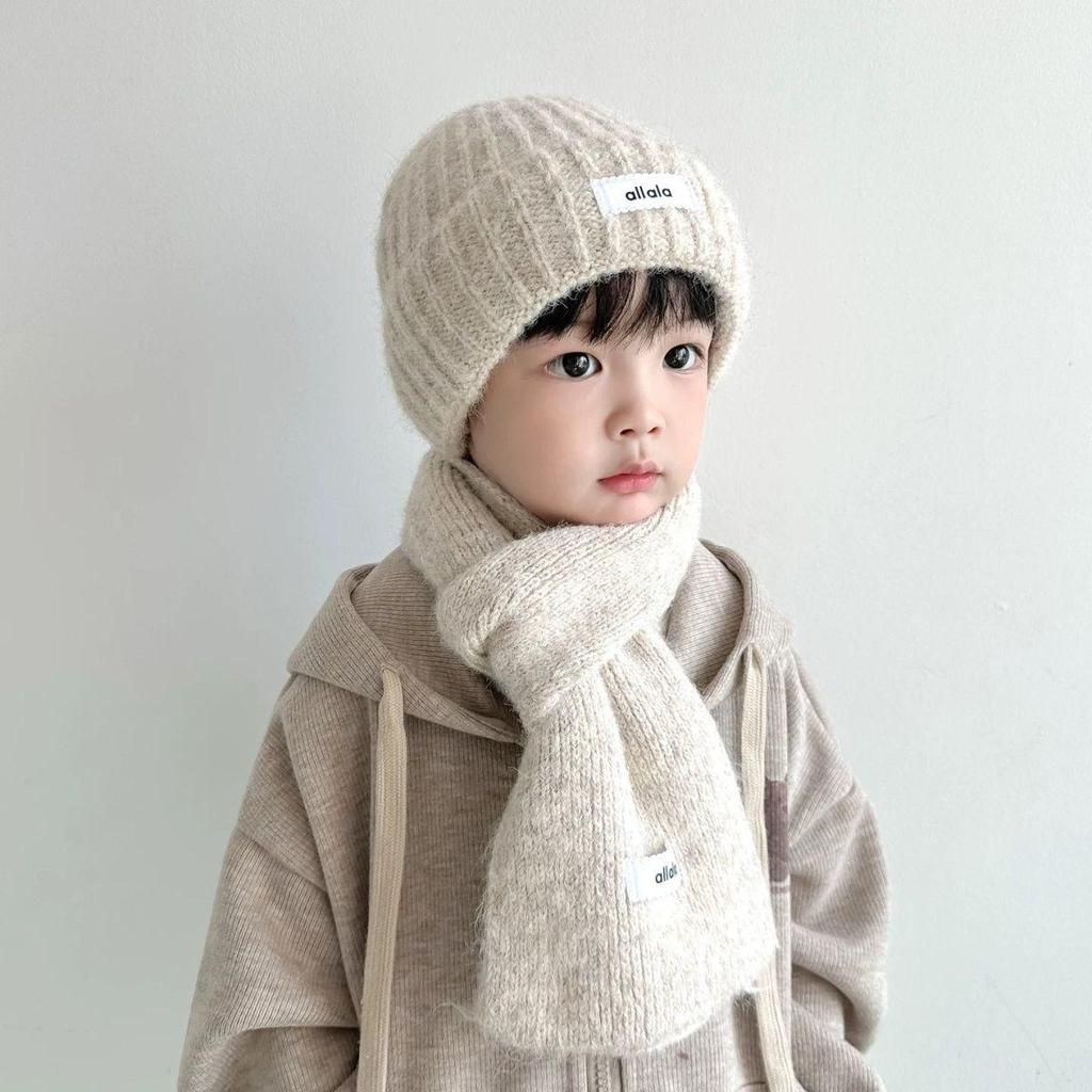 Kids' Stylish Winter Knit Hat with Ear Protection – New Korean Design for Boys & Girls