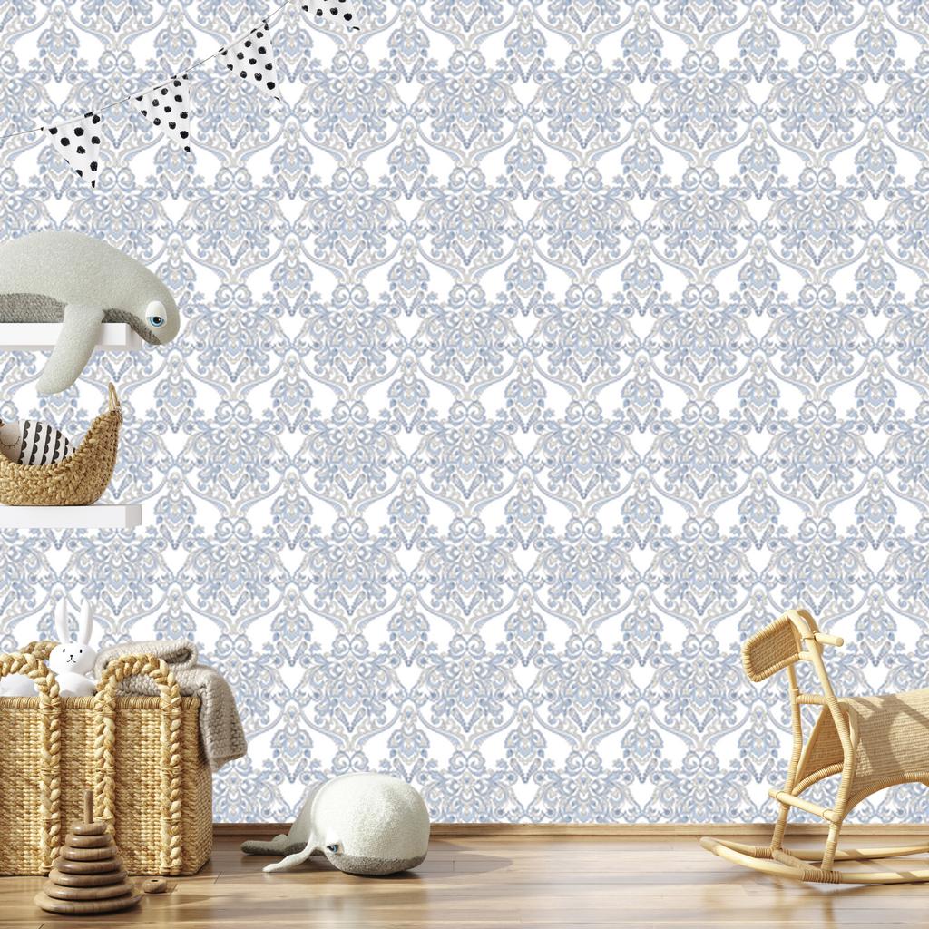 Wallpaper Ornaments In the Baroque Style for the Living Room and Bedroom 50x1000