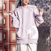 Converse Sweatshirts Women's Pink Hooded Moderate Regular 10023083-A02