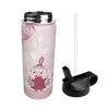 Moomin Vacuum Insulated Portable Mug, 500ml-600ml Stainless Steel Water Bottle for Car Use, Direct Drinking, Keeps Hot or Cold, Coffee Cup with Lid, P