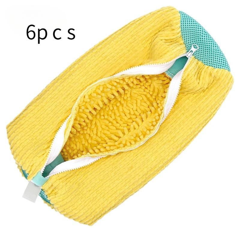 

6Pcs Shoe Washing Machine Bags with Zipper, Premium Laundry Bags with Thick Lining Fluff, Ultimate Protection for Sneakers, Casu 2
