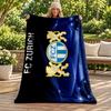 FC Zurich Blanket Flannel Blanket Soft Cozy Plush Throw for Sofa Bed Lightweight Home Decoration Gifts for Christmas Various Holidays