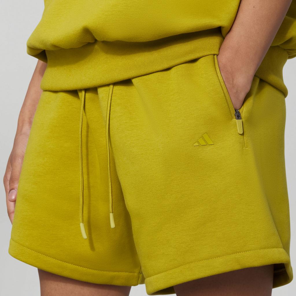 Adidas Ss23 Chapter 03 Series Solid Double-Sided Knit Casual Shorts Unisex Bottoms Olive-Green IN4249