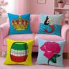 Mexican B-Bingo Lottery Pillow Case Natural Linen Organic Fabric Double-Sided Printing Sofa Home Decor Gift Cushion Cover