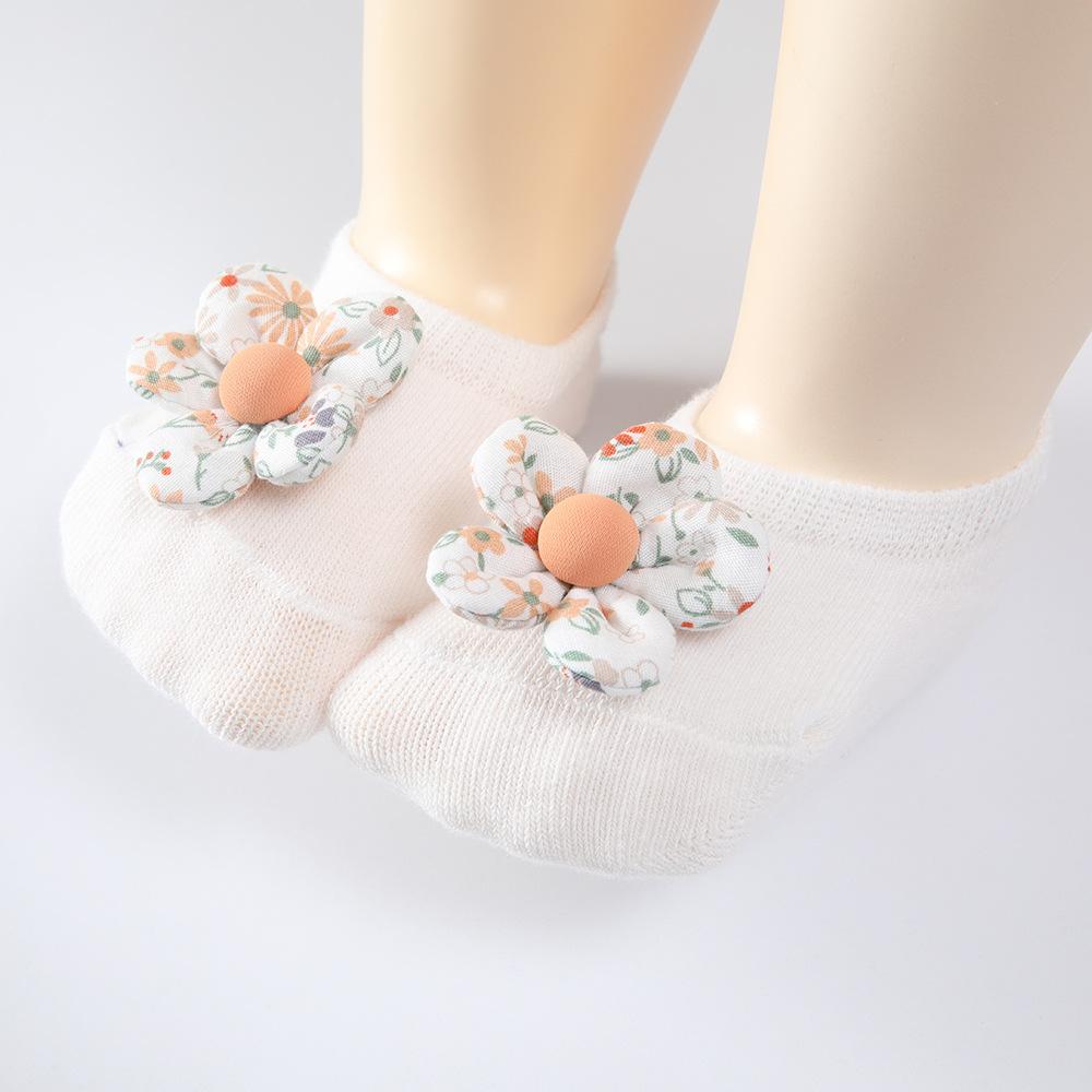 New Little Flower Butterfly Baby Socks Spanish English Style Baby Socks INS Princess Socks Boat Socks Floor Socks