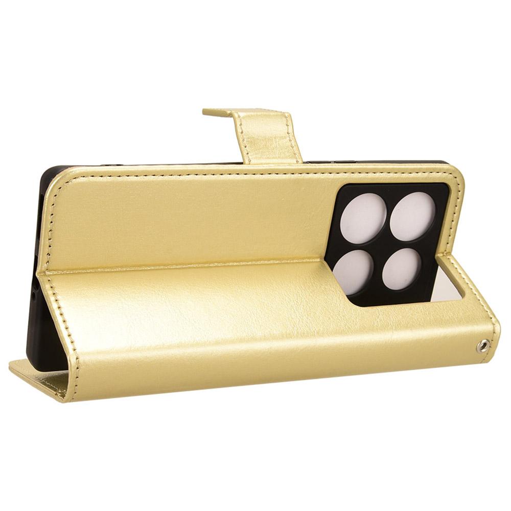 For Infinix Note 40 Pro 4G X6850 Case PU Leather Crazy Horse Texture Anti-Drop Phone Cover