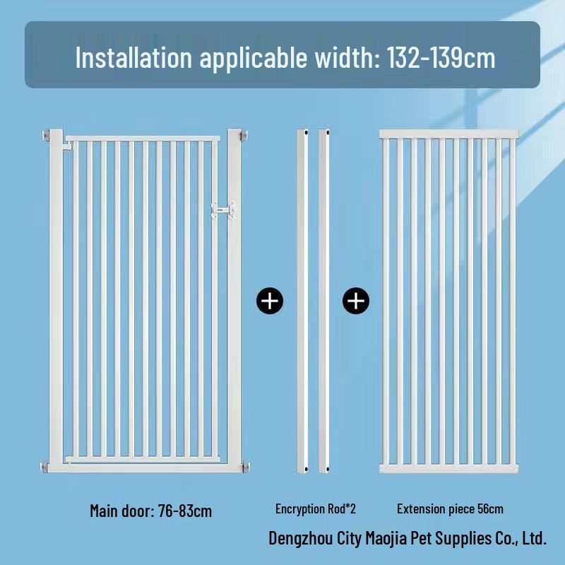 Large No-Drill Pet Gate: Dog Isolation, Cat Guardrail, and Anti-Cat Barrier