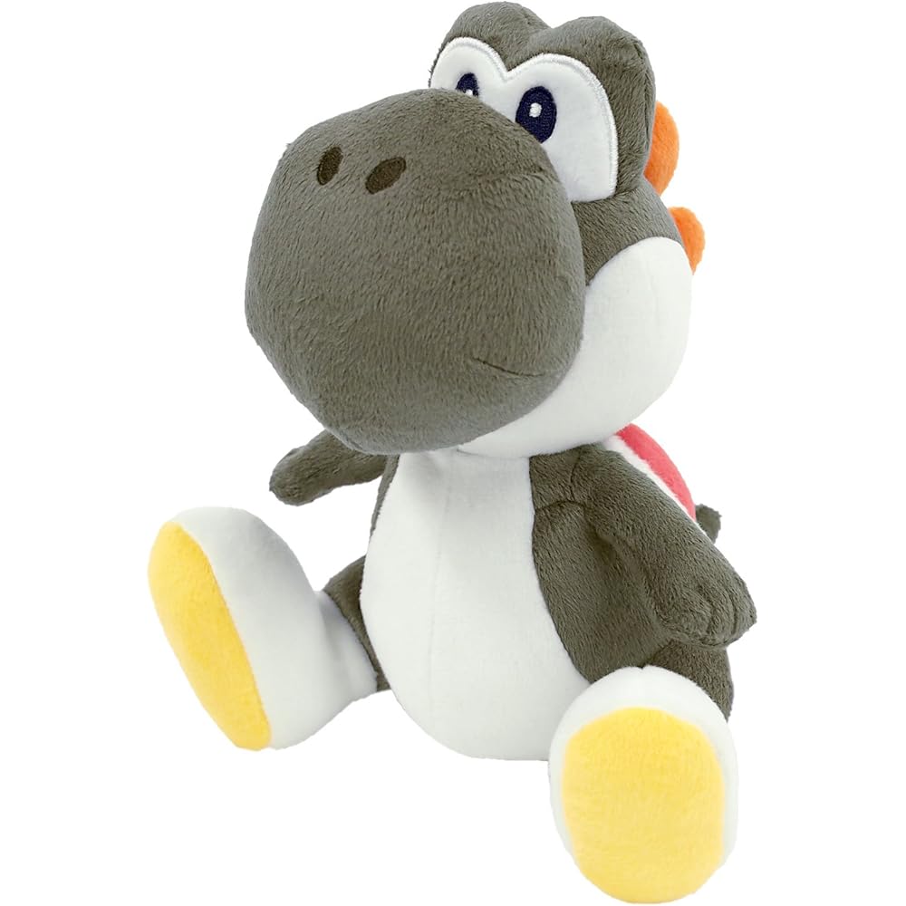 San-ei Trading Super Mario All Star Collection Black Yoshi Plush Toy 20cm