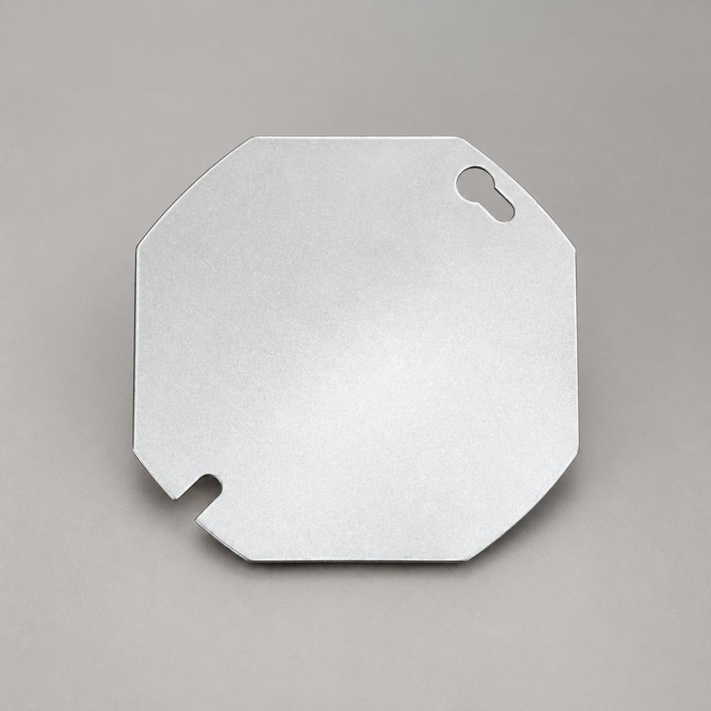 4 Pieces Stainless Steel Octagonal Electrical Box Cover Flat Junction with