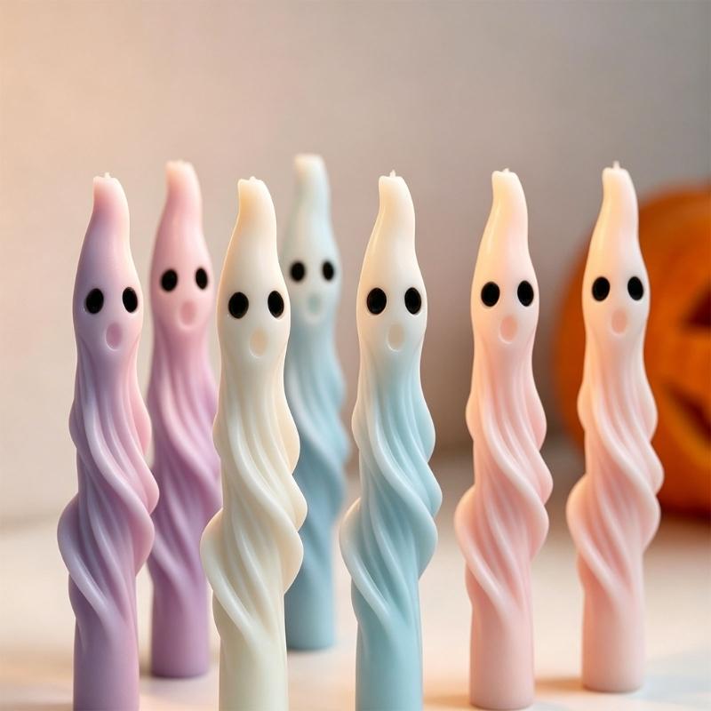 Flexible Silicone Spectures Candle Mould For Halloween Projects