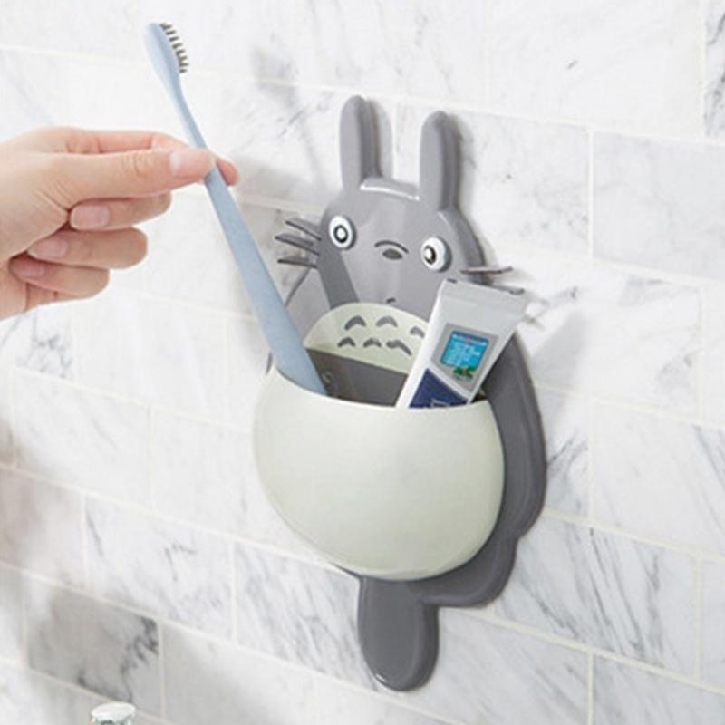 Creative Toothbrush Toothpaste Holder Mix Colors Storage Holders,Racks Bathroom Shelves Pencil/Pen Bathroom Accessories