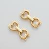 18K Gold-Plated Copper Pearl Necklace Clasp with Strong Color Retention - DIY Jewelry Accessory.