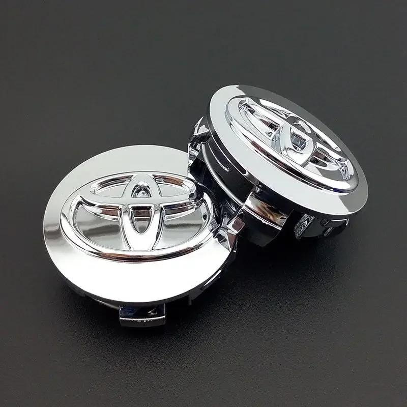 4pcs 57+62mm Car Wheel Center Cap Logo Hub Cover Badge Emblem For Toyota Corolla Yaris CHR Rav4 Auris Avensis Camry Land Cruiser