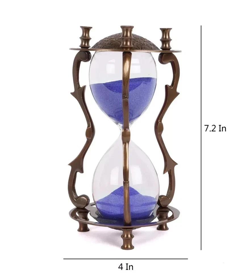 Sand Timer Hourglass Brass Nautical Maritime Hour Glass Vintage Sand Timer Gift