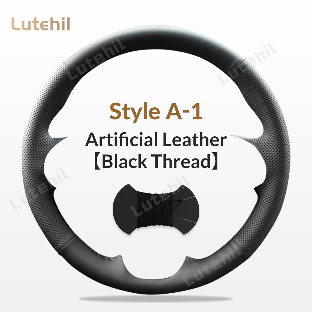 For Mitsubishi Pajero 2004-2010 Car Steering Wheel Braid Cover Hand Sewing Stylish Fashion Artificial Leather Suede