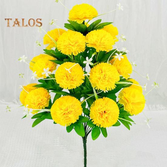 Konstgjord Nejlikarealistisk 18 Huvud Falsk Sidenblomma UV-beständig Bröllopsfest Inomhus Utomhus Trädgård Gård Konstgjorda Blommor Växtdekoration