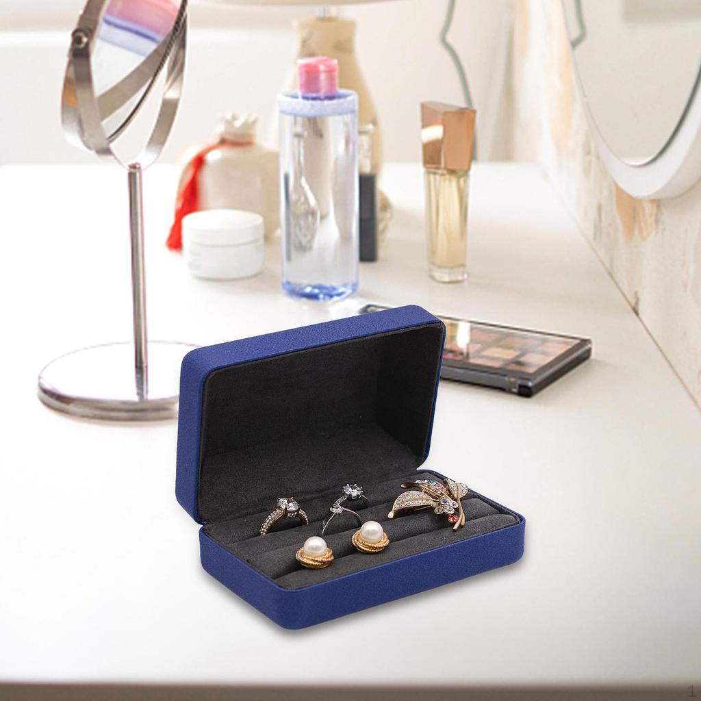 Schmuckschatulle, Vitrine, leicht, modisch, Ring-Aufbewahrung, Organizer für Damen,