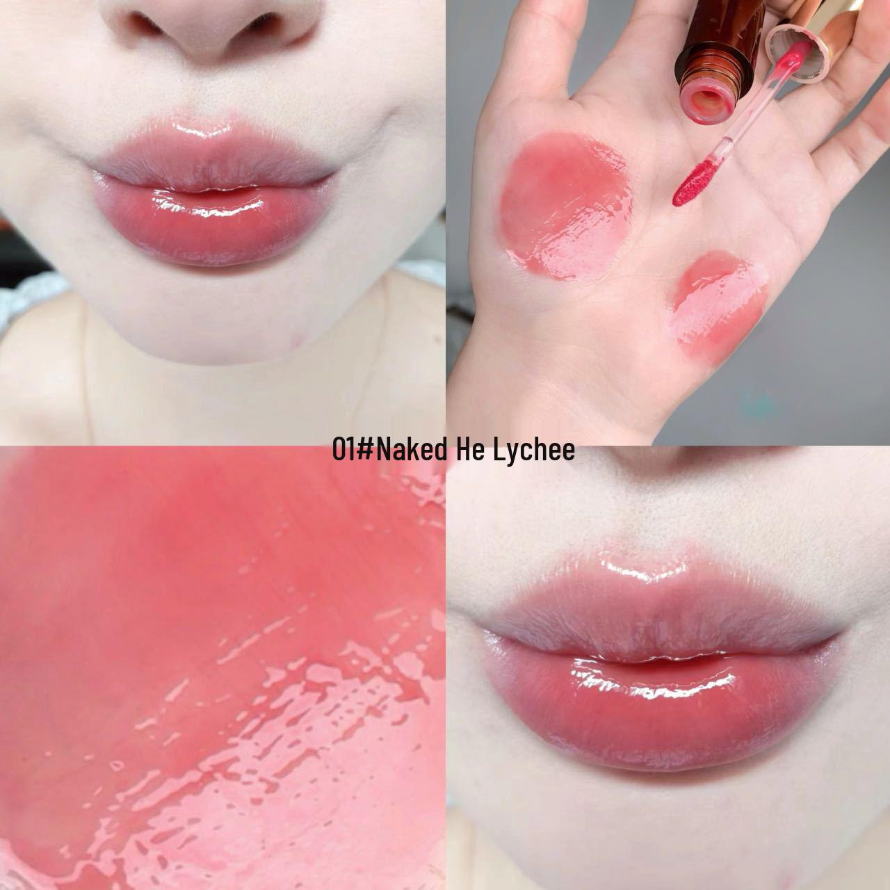 

Daimanpu Retro Clear Lip Gloss: Dreamy, Natural Shine with Whitening Mirror Finish - Perfect for Student Parties. 4g