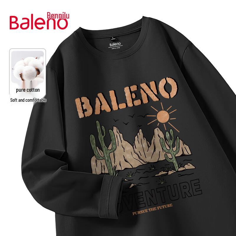 Baleno Men's American Style Heavyweight Long Sleeve T-Shirt