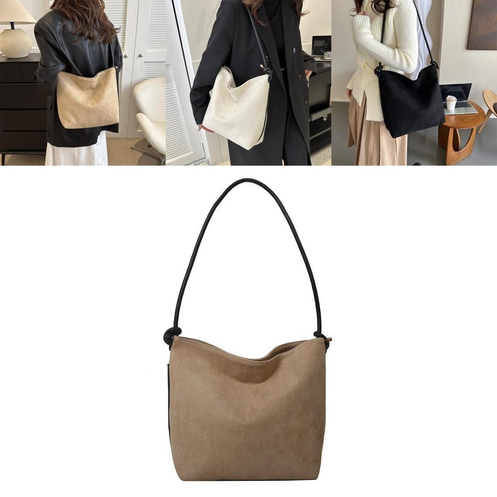 Fashionable Canvas Tote Bag 2023 Winter Trendy Large Capacity Shoulder Bag