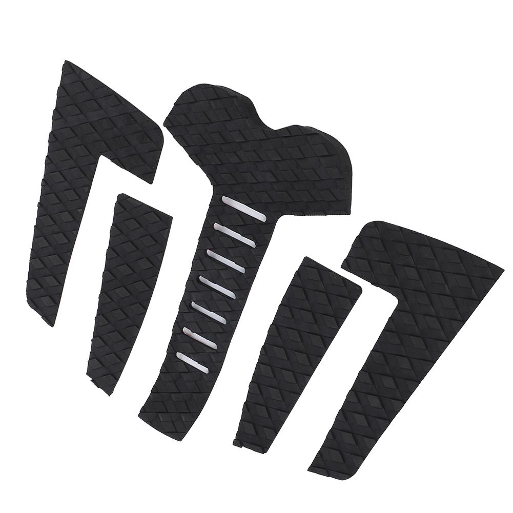 Surfboard Traction Pads Surf Pads EVA Tail Deck Grip AntiSlip Surf Traction Pad(5pcs Black )