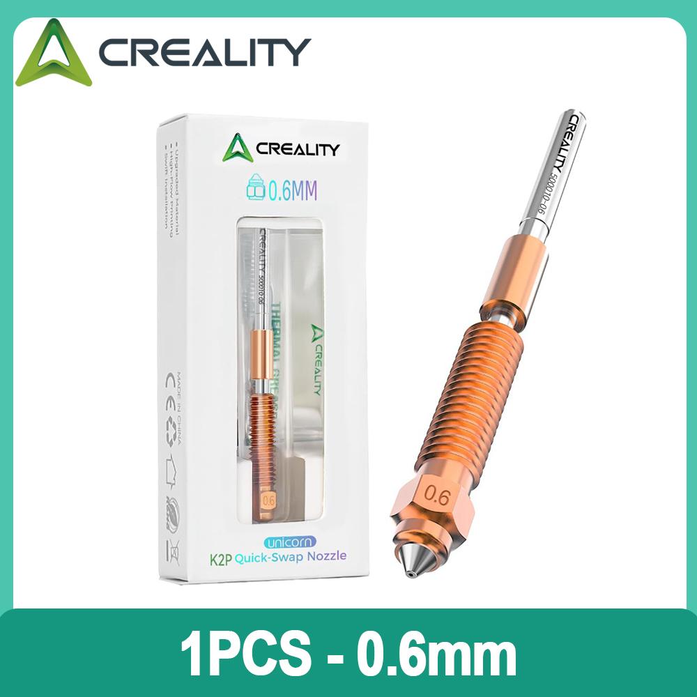 Creality 'Unicorn' K2 Plus Quick-Swap Nozzle Kit 0.4mm/0.6mm/0.8mm All-metal Integrated Nozzle for Creality K2/K2 Pro 3D Printer