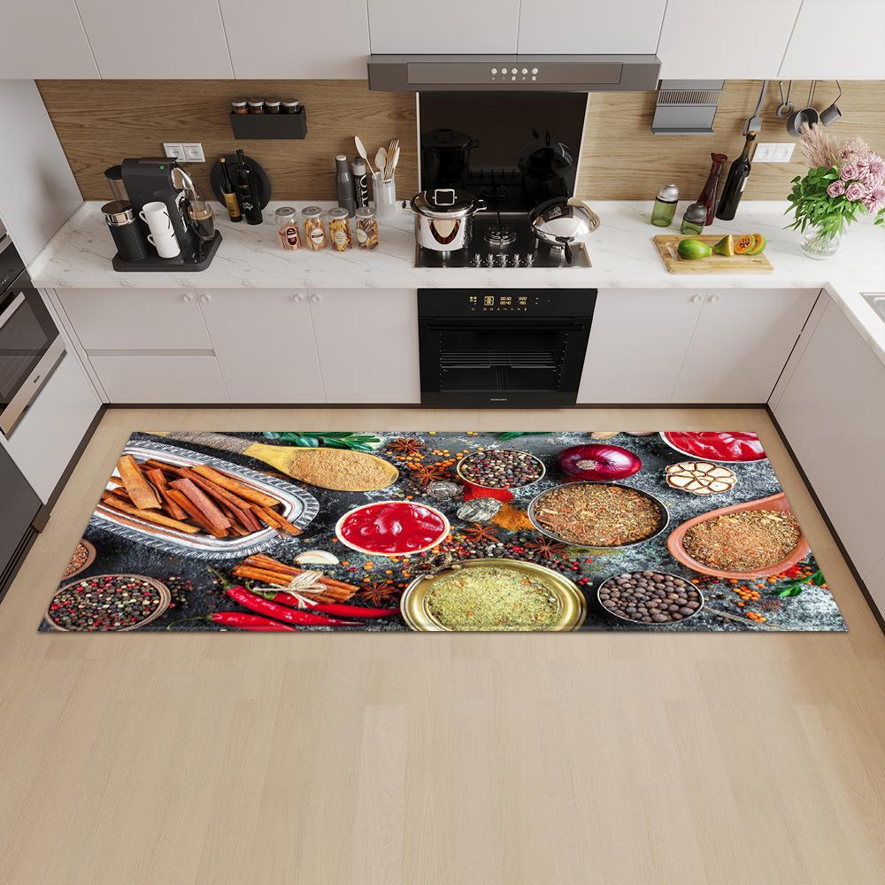Kitchen Mat Entrance Door Mat Living Room Bedroom Long Carpet Corridor Non-slip Floor Children's Carpet