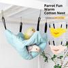 Pet Bird Parrot Hangable Cages Warm Hammock Hut Tent Warm Durable Wear-Resistant Hanging Cave Sleeping Hatching Cage Decoration