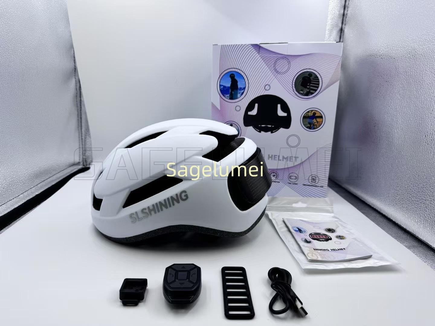 

LED Bike Helmet with LED Display Screen Taillight Smart APP Control Bicycle Helmet Road MTB Cycling Helmets Turn Signals Remote белый