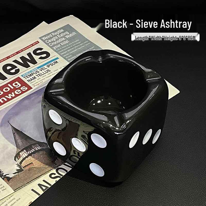 High-End Creative Ceramic Ashtray: Unique Tabletop Gift for Boyfriend, Trendy & Stylish