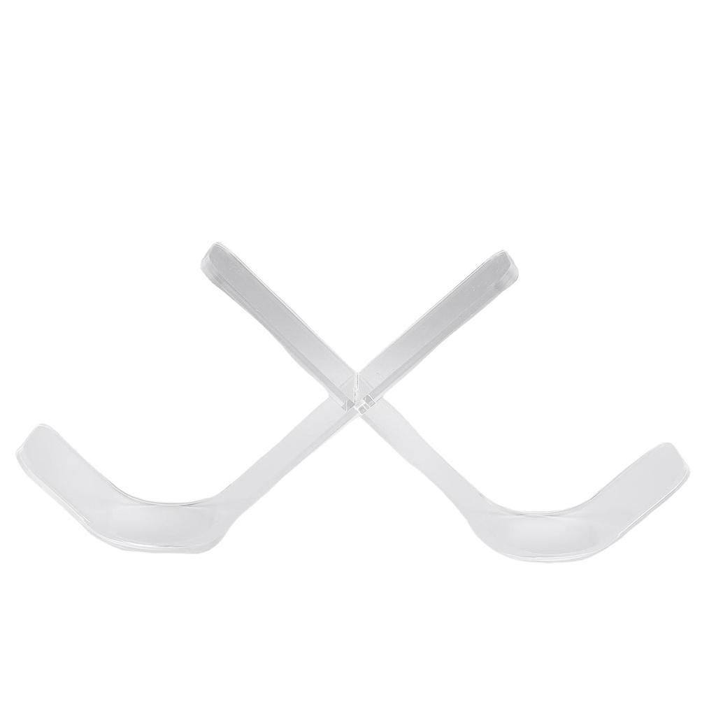 Hockey Pucks Display Holder Acrylic Transparent W Shaped 3 Puck Stand for Autographed Collectors Sports Memorabilia