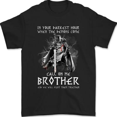 Warrior Of God T-shirt Call On Me Bother Fight Tee, Christian Knight Templar Tee