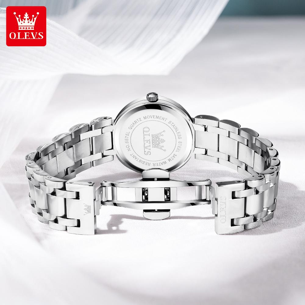 OLEVS Damenuhren Mode Leichter Luxus Original Armbanduhr Wasserdicht Leuchtend Quarz Damen Chronograph Datumsuhren