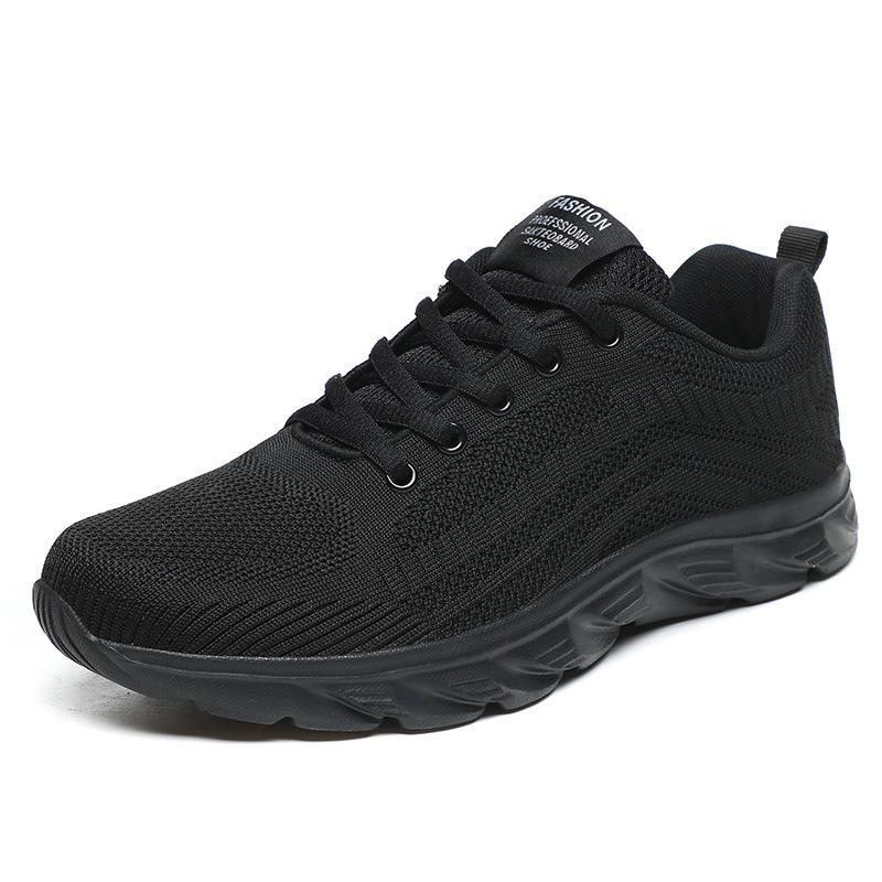 Spring & Autumn Men's Large Size Breathable Flyknit Running Shoes
