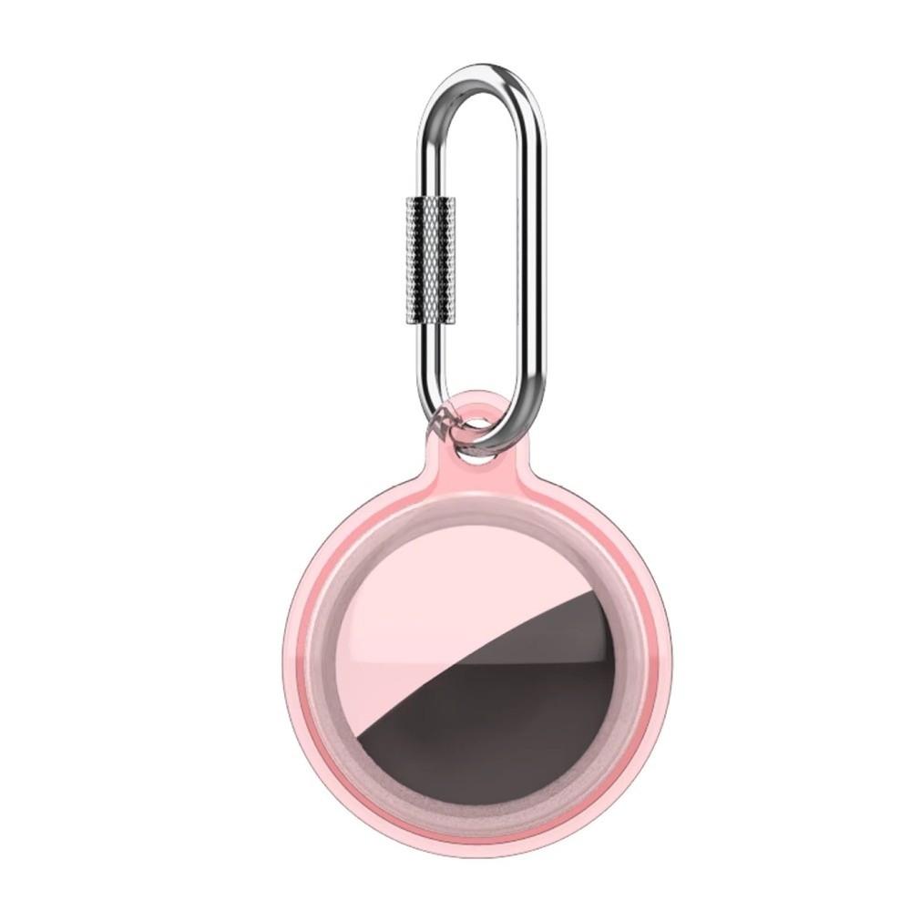 4pcs Anti-lost Waterproof Cover Dustproof Lightweight Protective Case with Carabiner Shockproof Keychain Holder for Apple AirTag