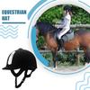 Durable Equestrian Helmet Short Brim ABS Made Sweat-absorbing Sun-shading Horse Riding Protective