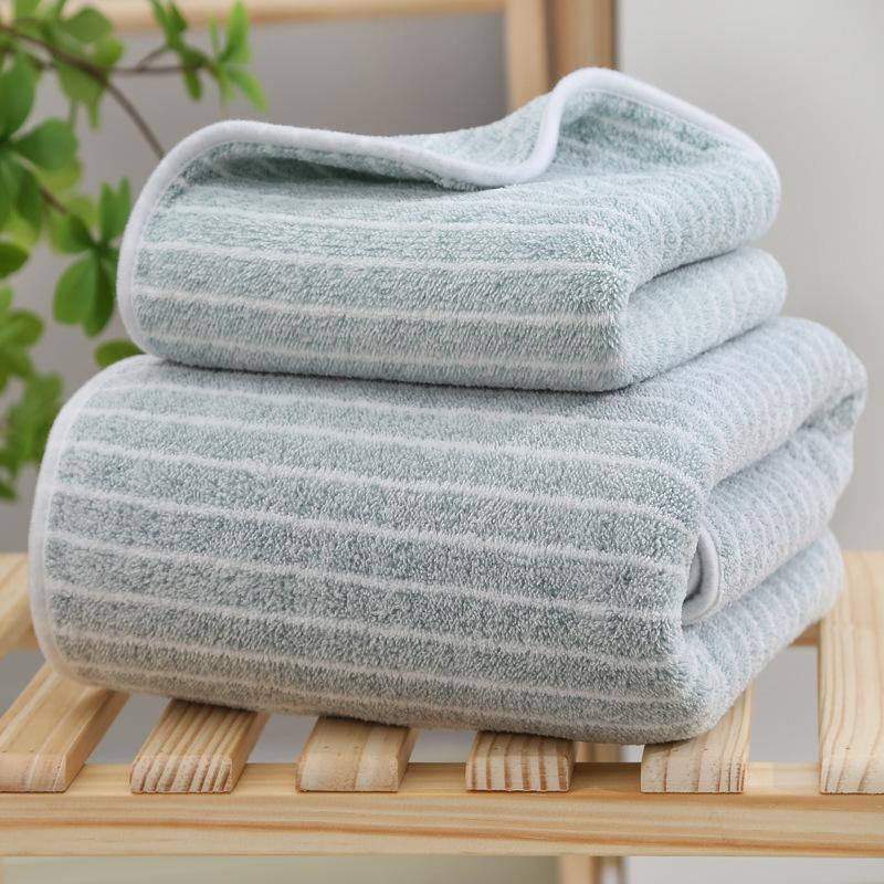 Coral Velvet Printed Towel Bath Towel Set Absorbent Dry Hair