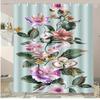 Summer Drinks Washable Dirt-Resistant Shower Curtain Shower Head Waterproof Polyester Bath Curtain For Home Decor Accessories